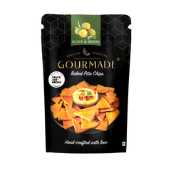 Baked Pita Chips 80g - Olive & Herbs