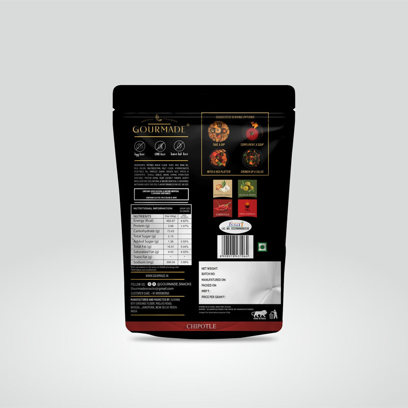 Baked Pita Chips 80g - Chipotle